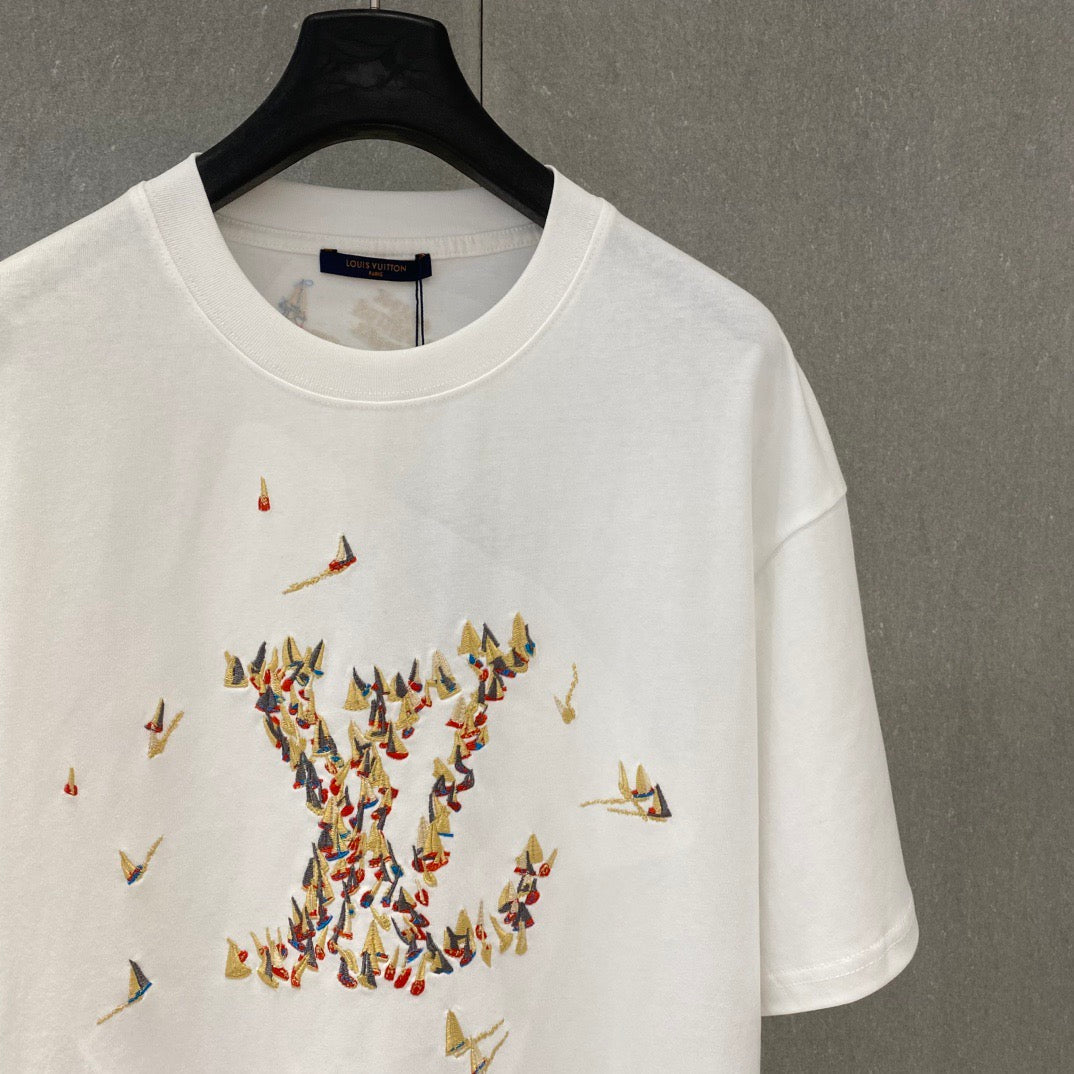 Louis 25ss embroidered t-shirt