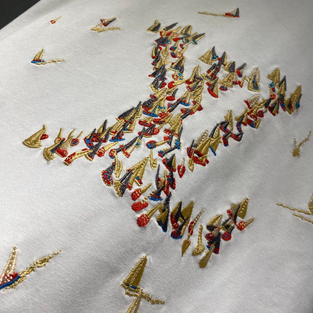 Louis 25ss embroidered t-shirt