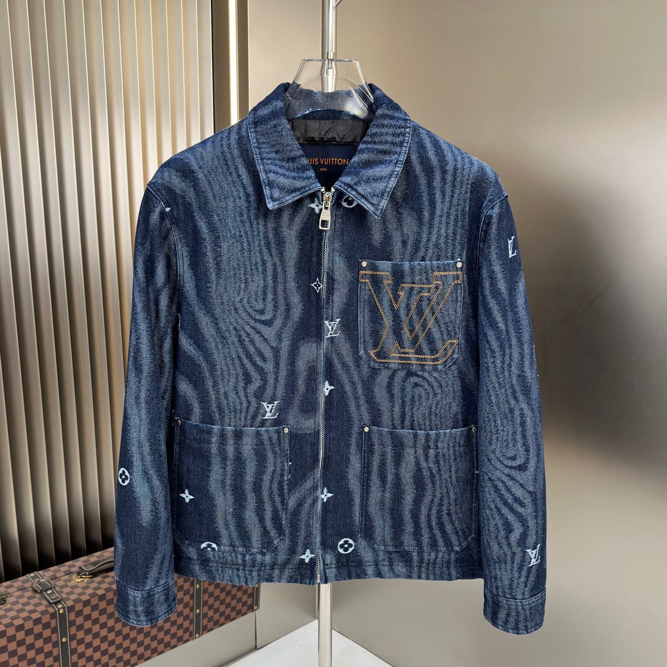 Louis 25fw denim down jacket