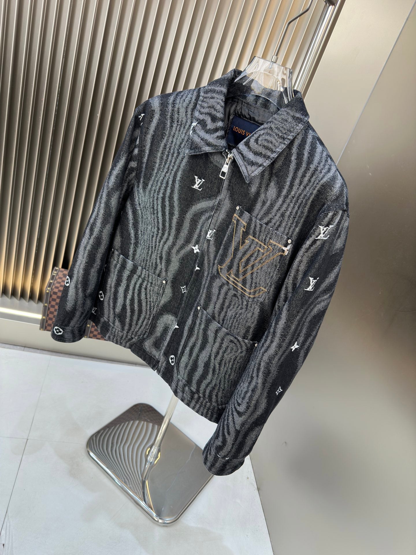 Louis 25fw denim down jacket