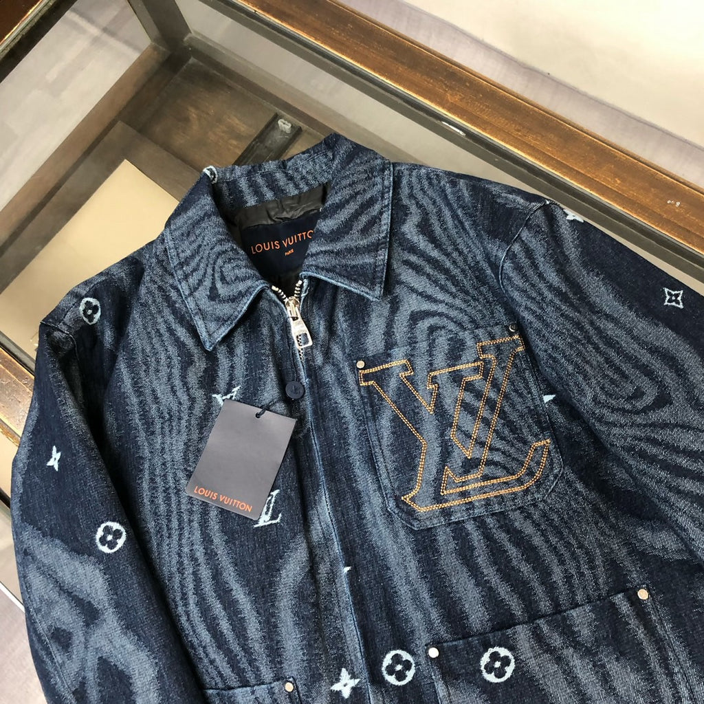 Louis 25fw denim down jacket