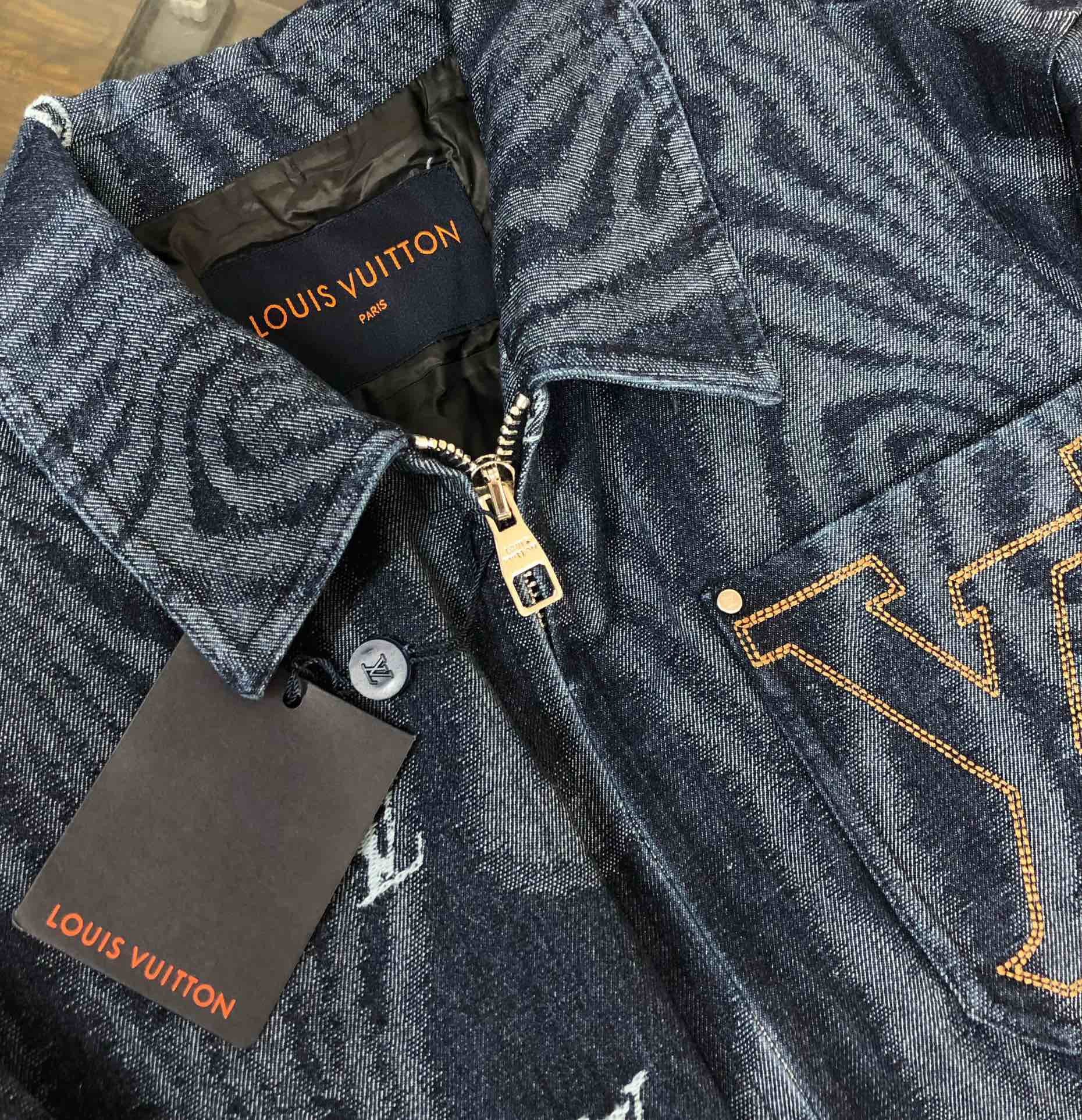 Louis 25fw denim down jacket