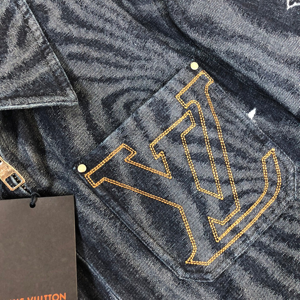 Louis 25fw denim down jacket