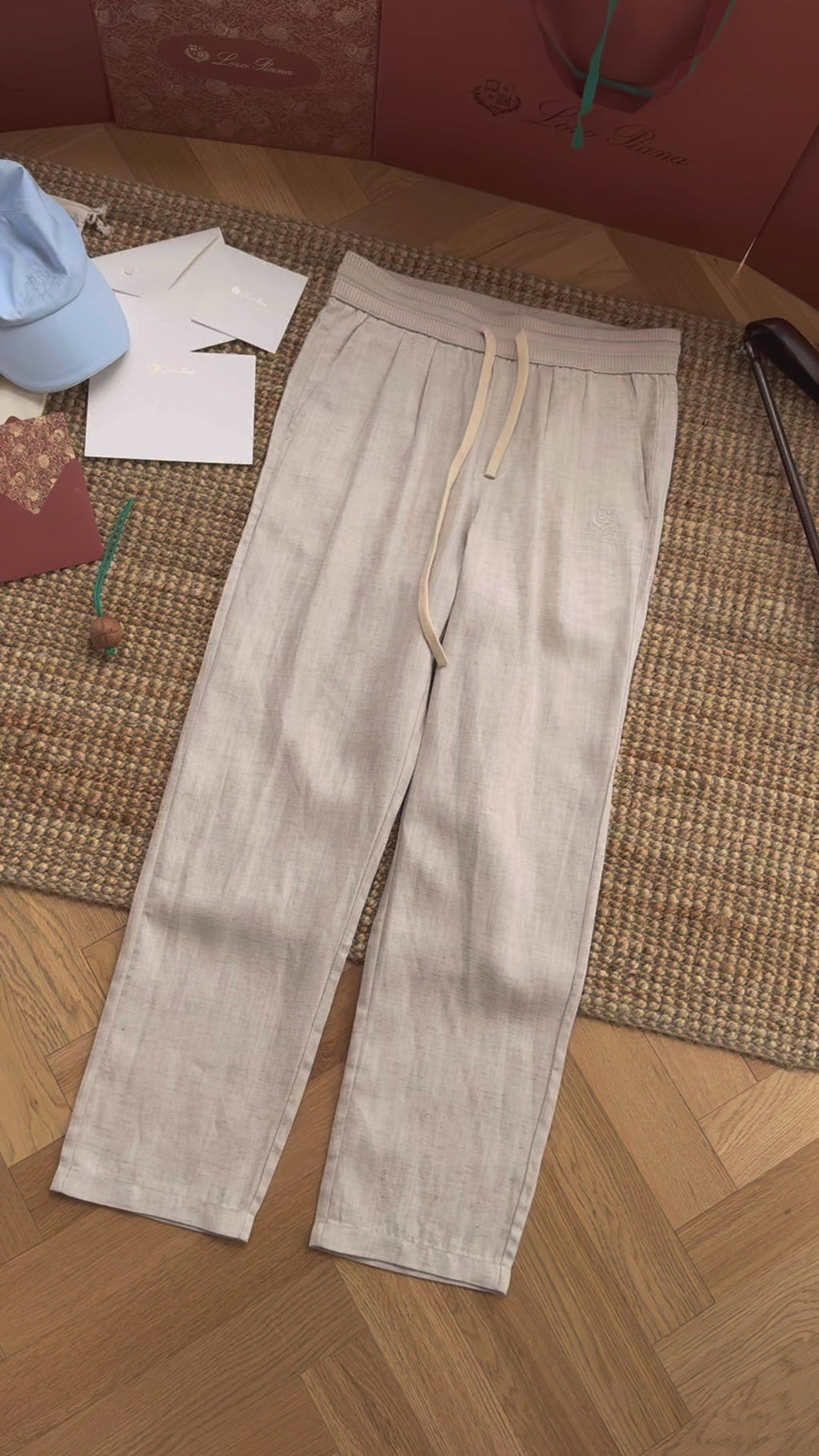 Loro 25fw embroidered pants