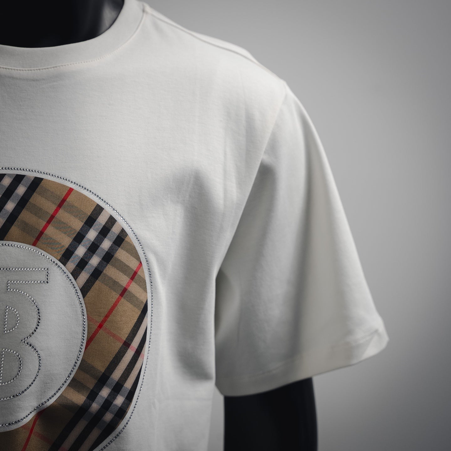 BURBER 25ss rhinestone t-shirt