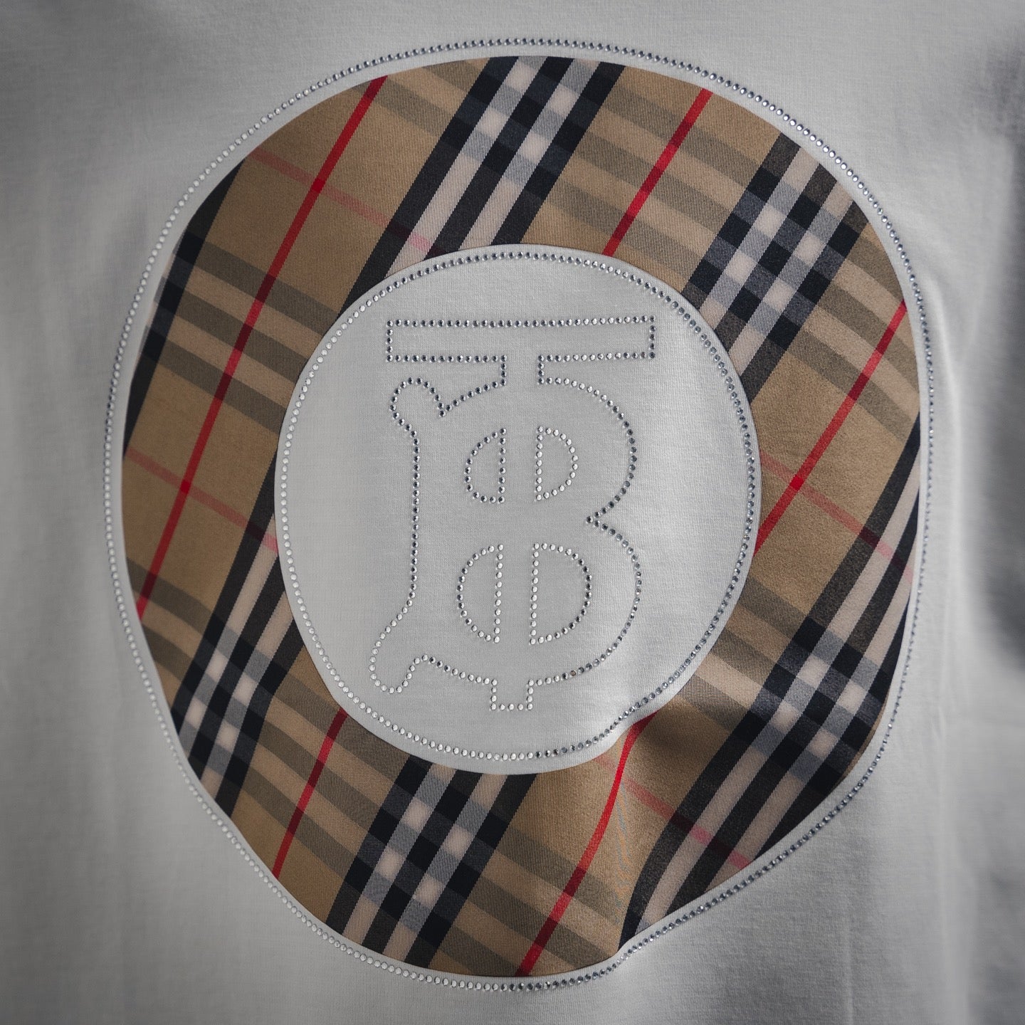 BURBER 25ss rhinestone t-shirt