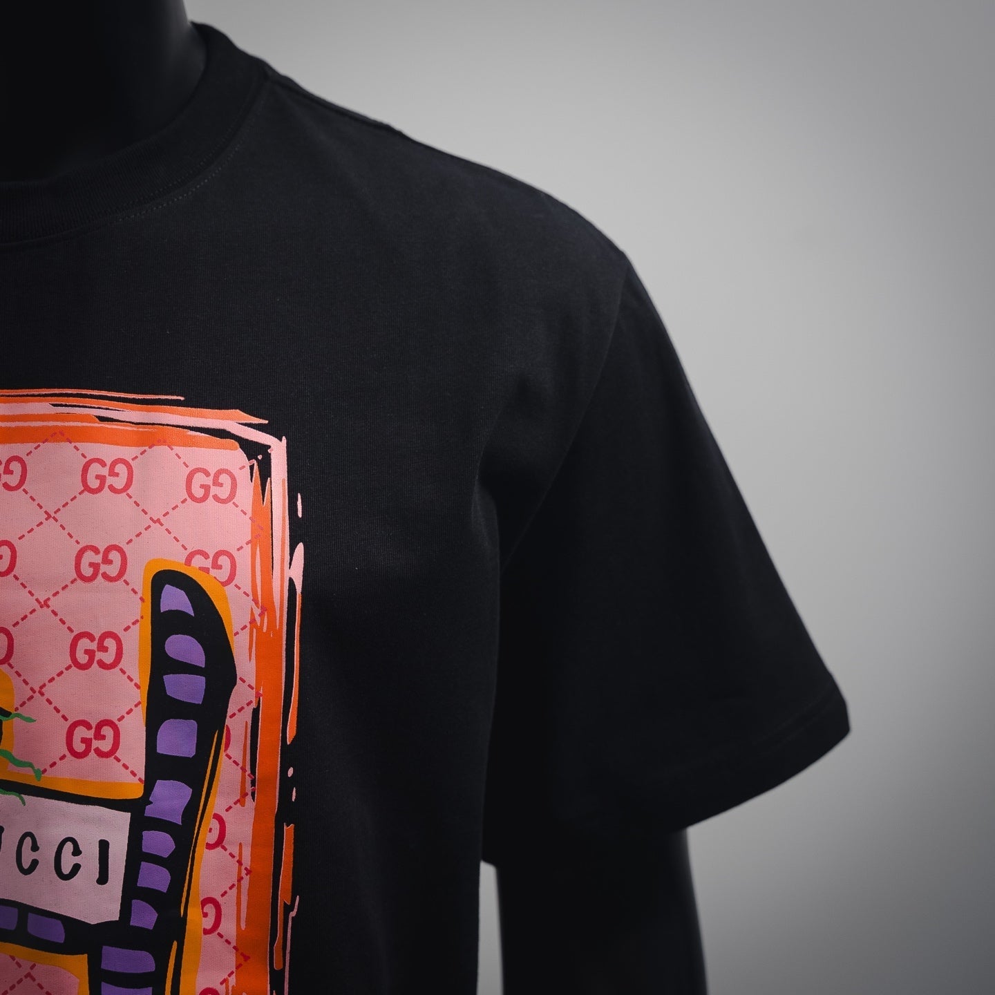 Guc 23ss printed t-shirt