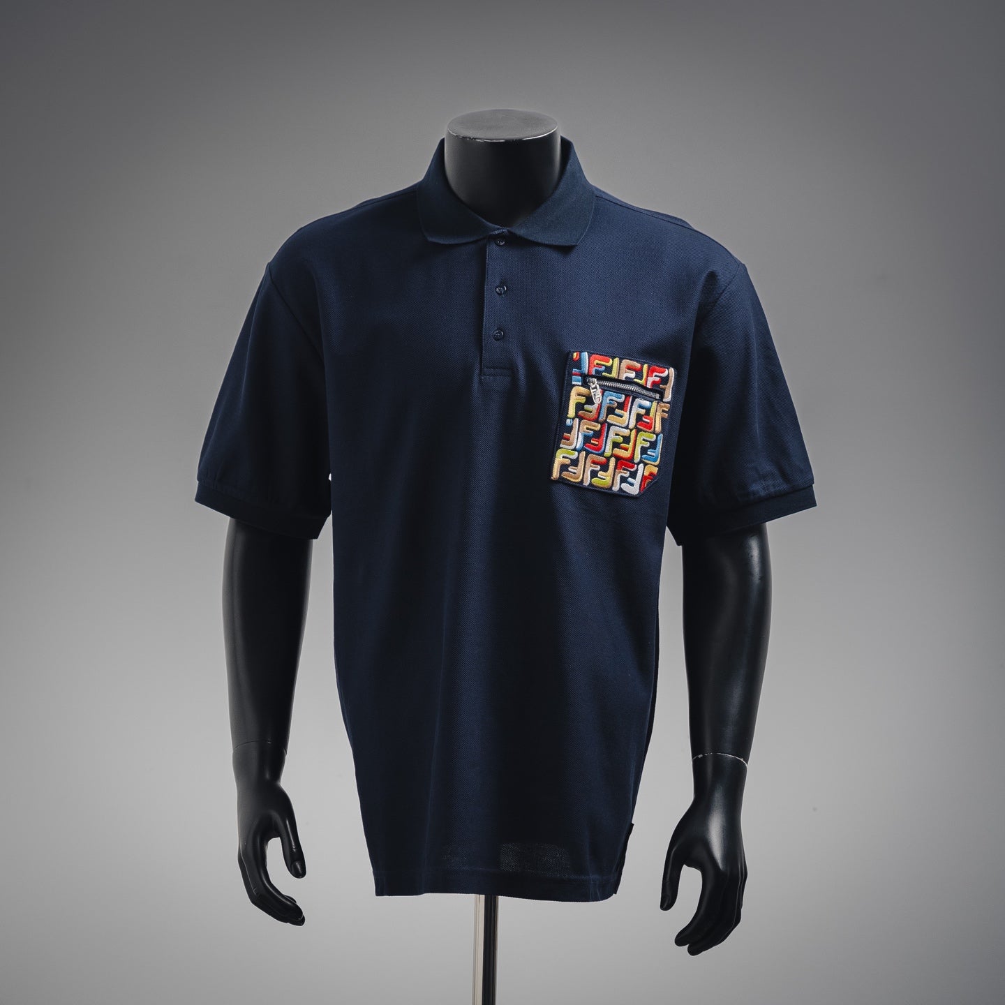 Fend 25ss embroidered polo shirt