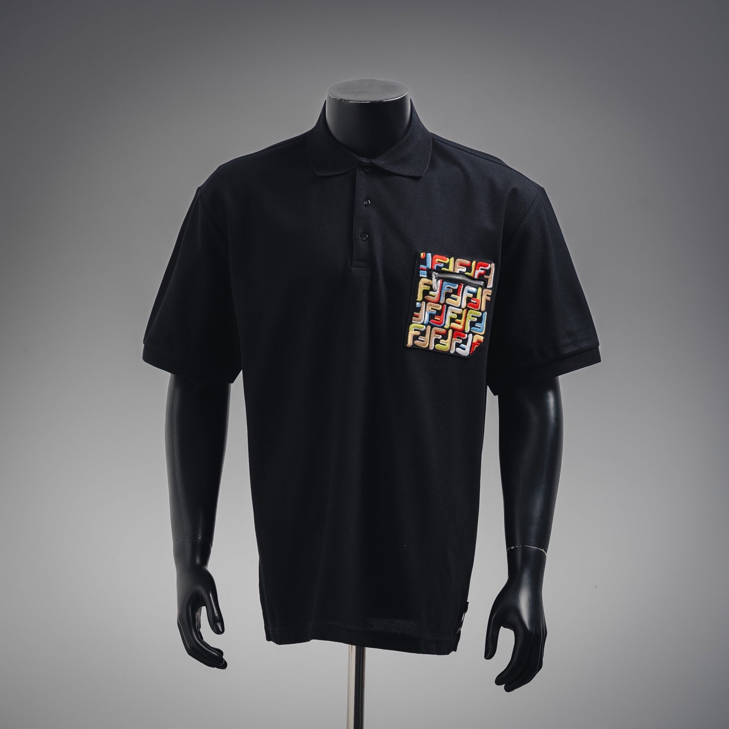 Fend 25ss embroidered polo shirt