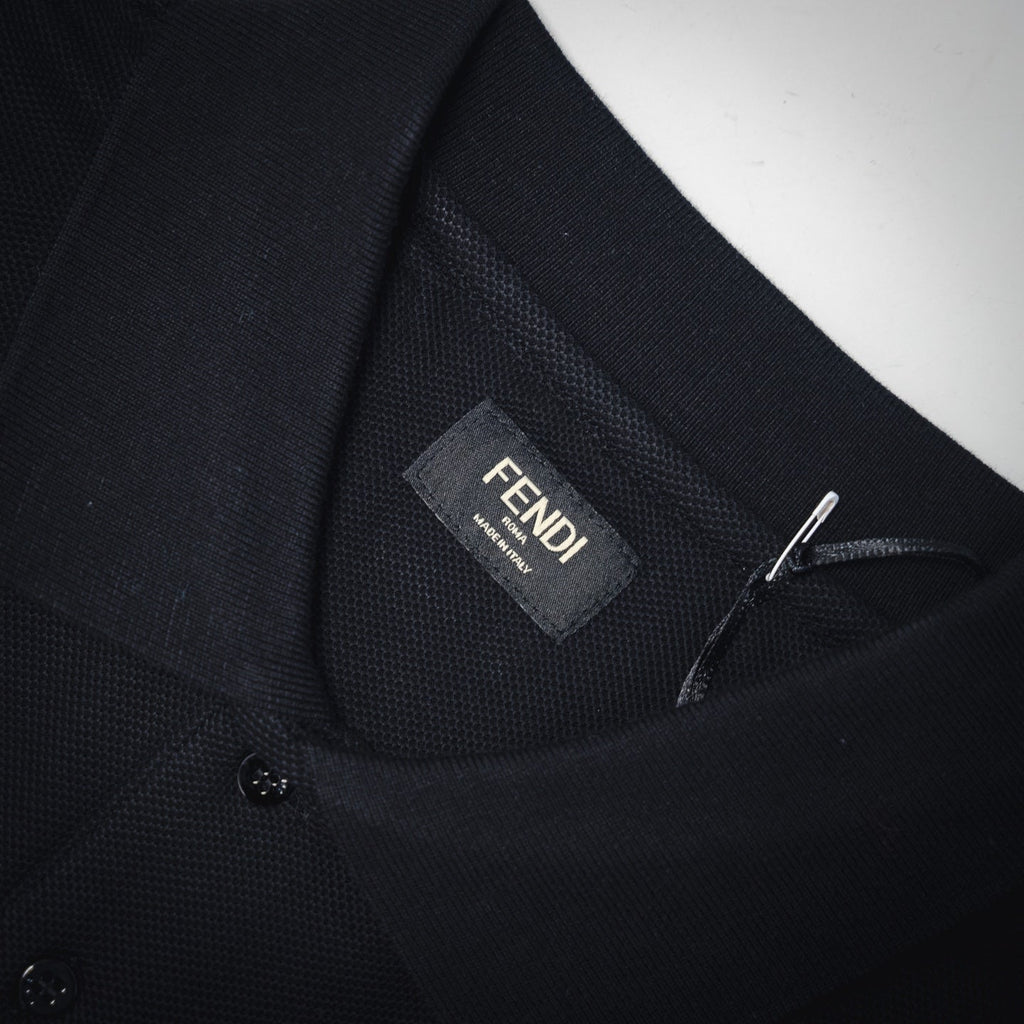 Fend 25ss embroidered polo shirt