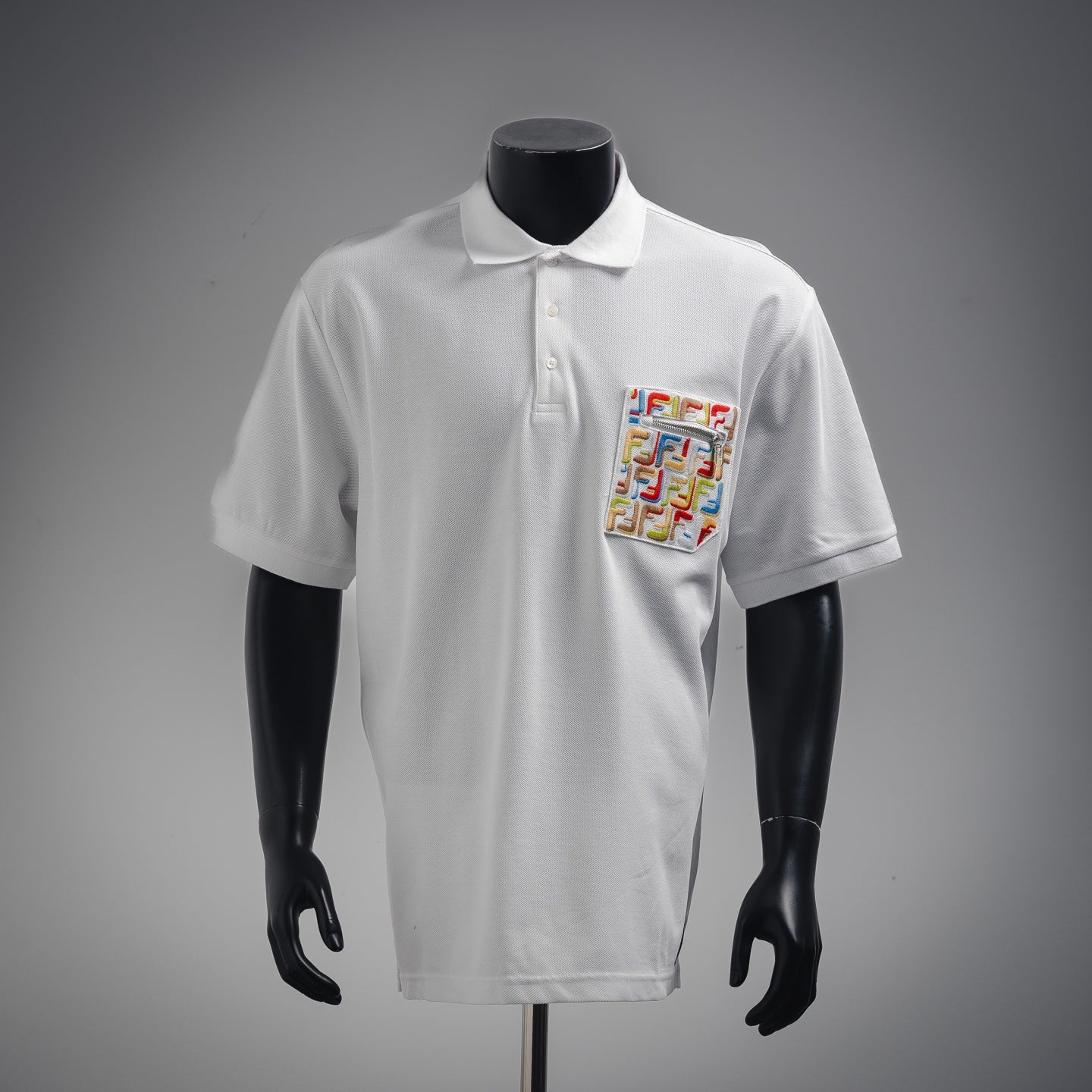 Fend 25ss embroidered polo shirt