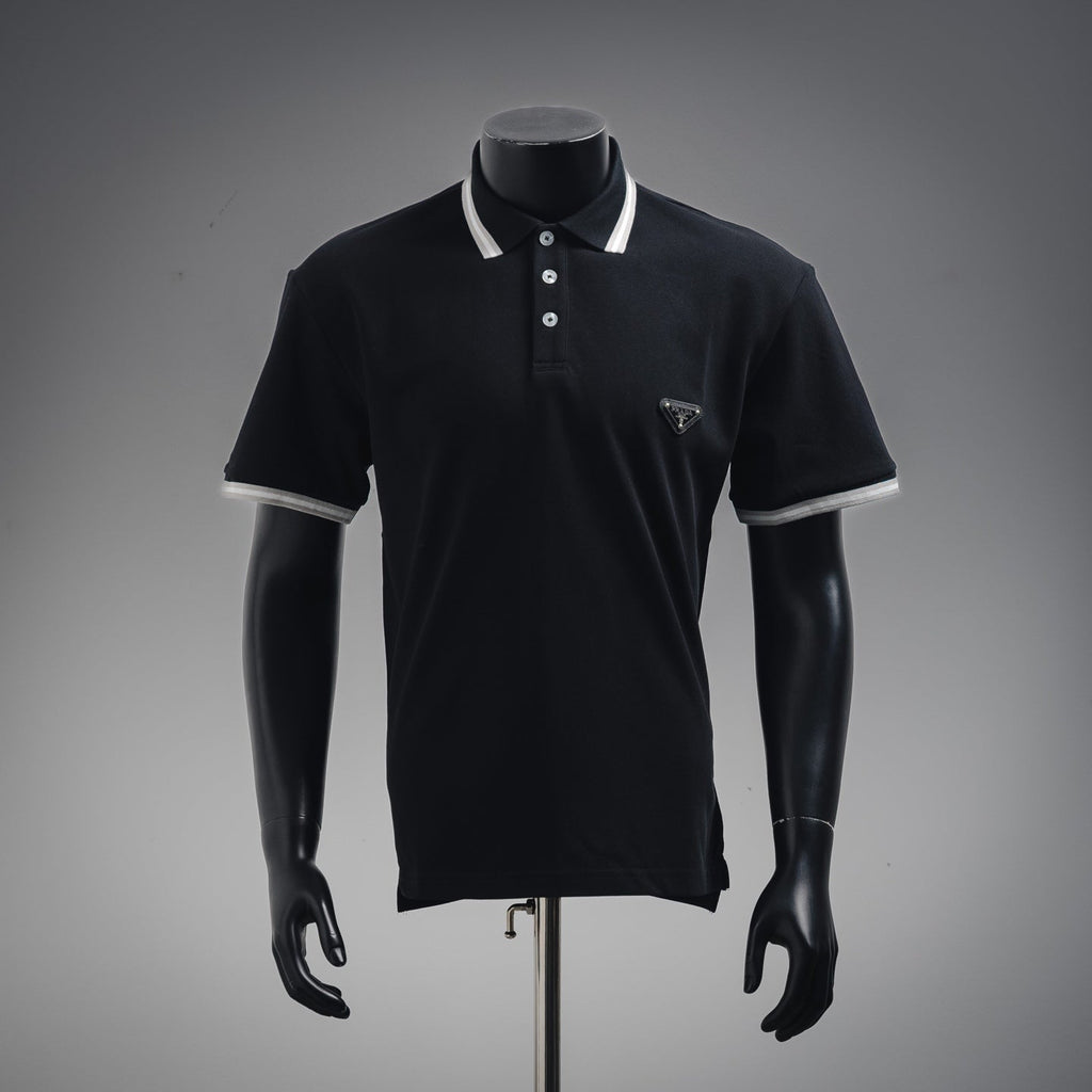 Pra 25ss webbing polo shirt