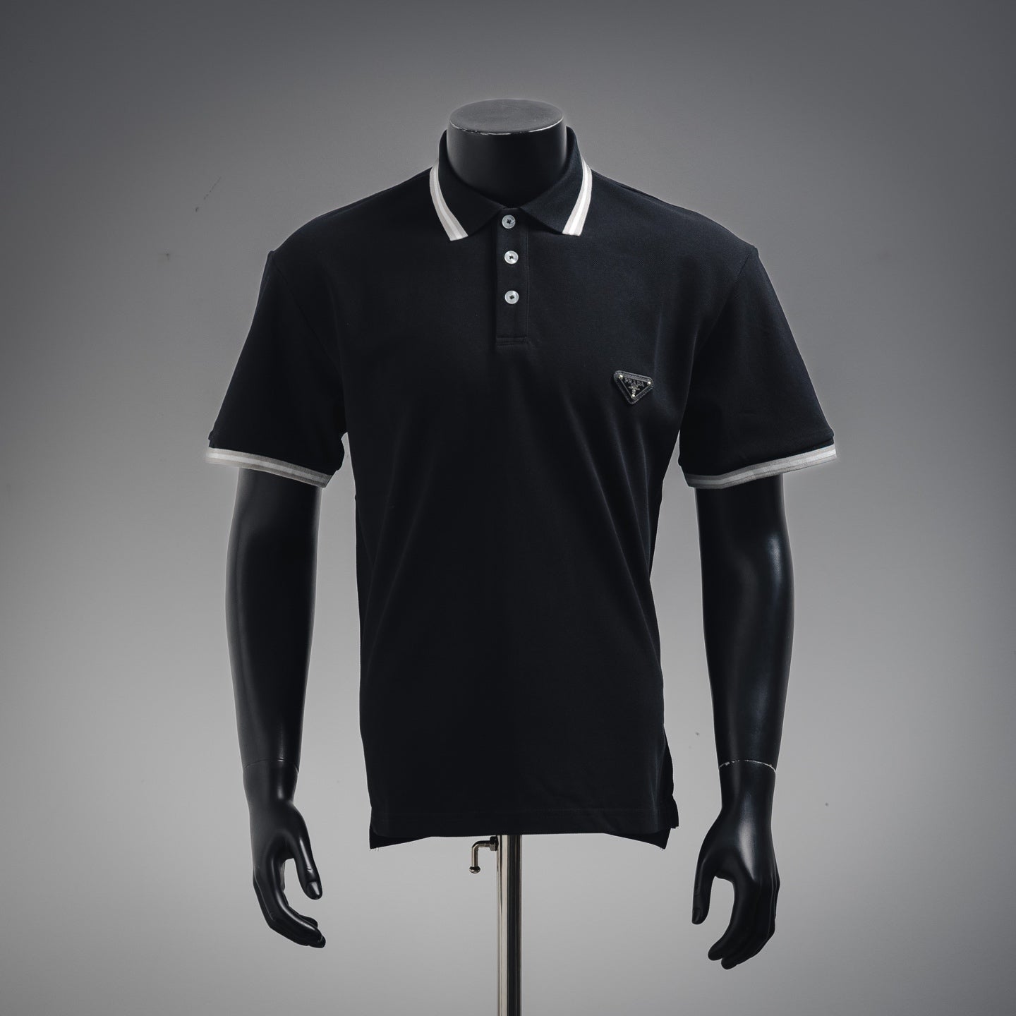 Pra 25ss webbing polo shirt