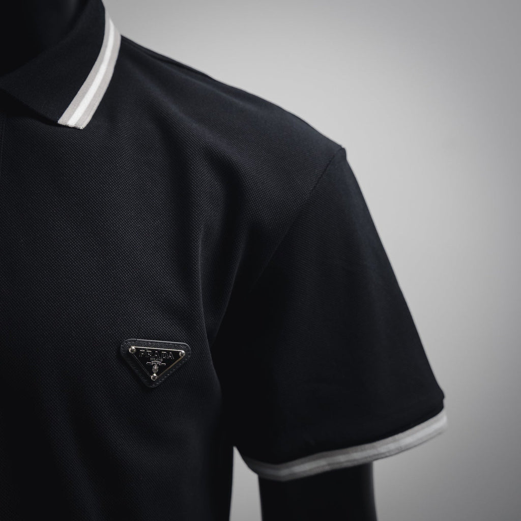 Pra 25ss webbing polo shirt