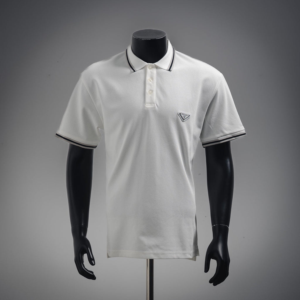 Pra 25ss webbing polo shirt