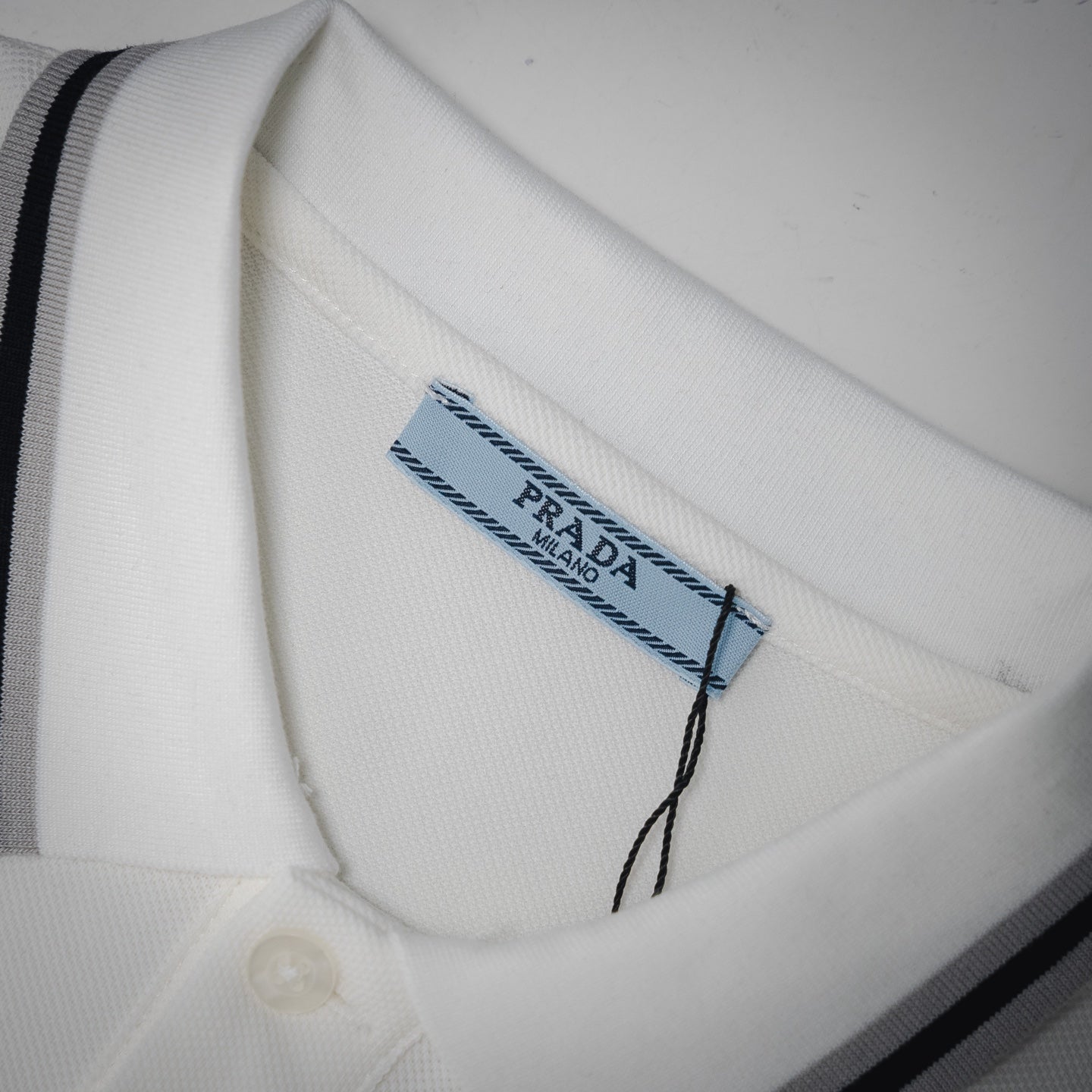 Pra 25ss webbing polo shirt