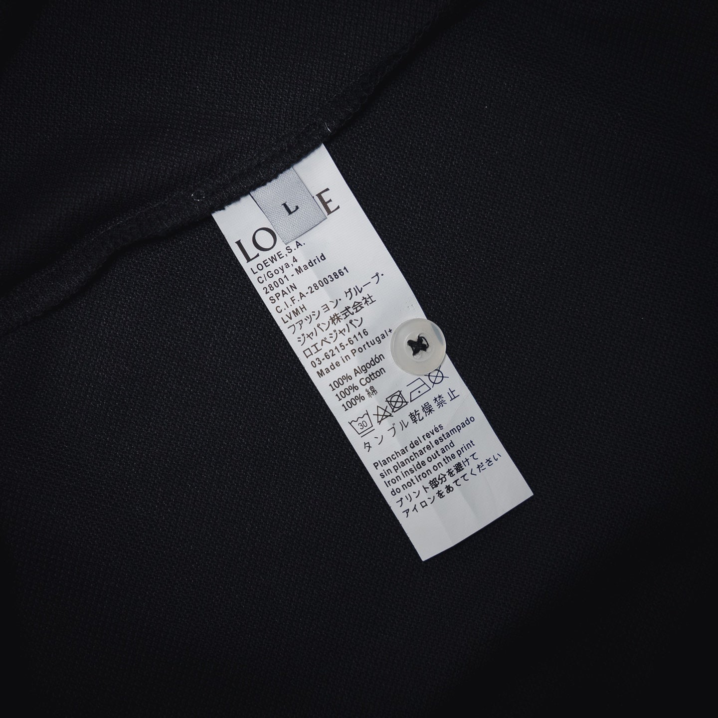 Loew 25ss embroidered polo shirt