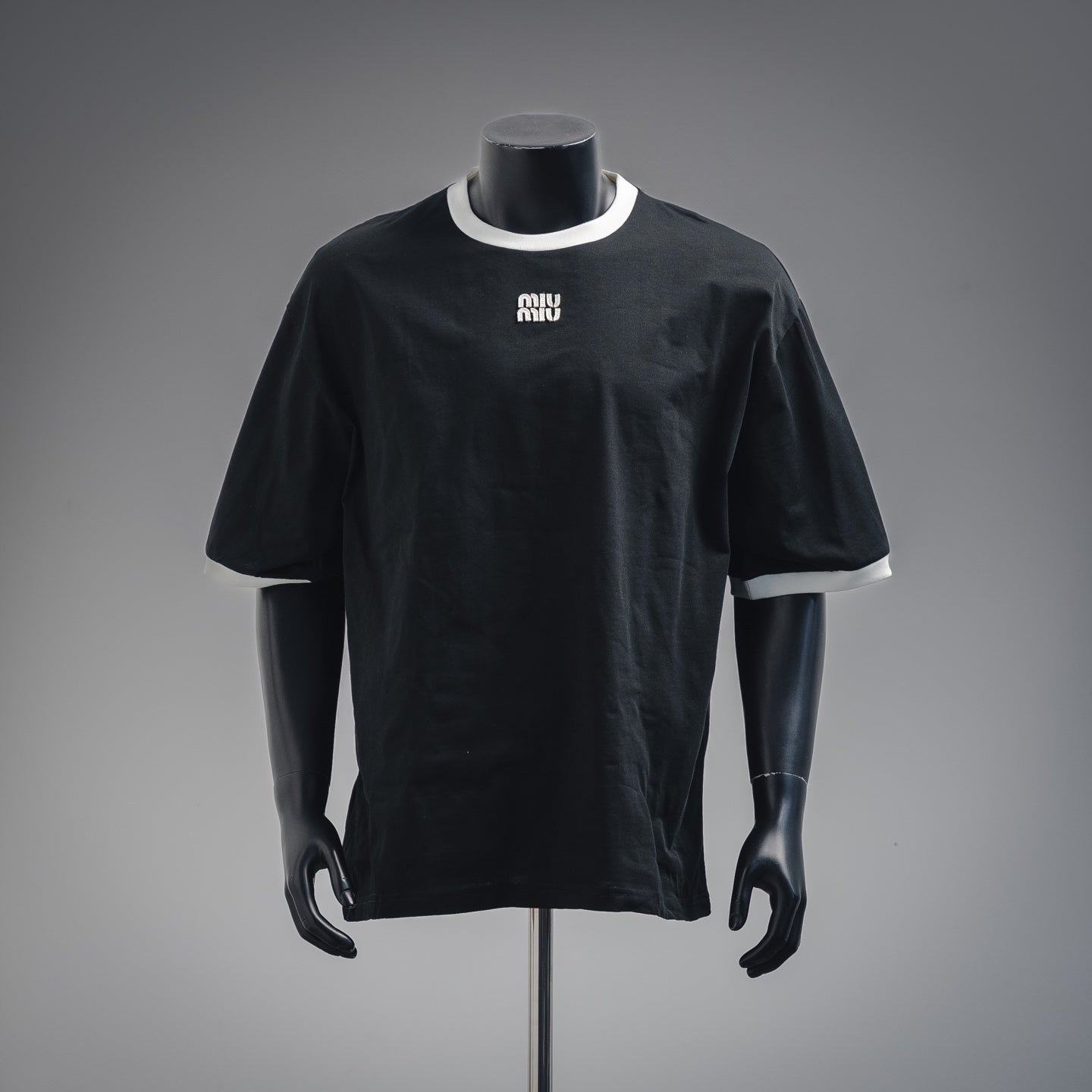 Miu embroidered t-shirt