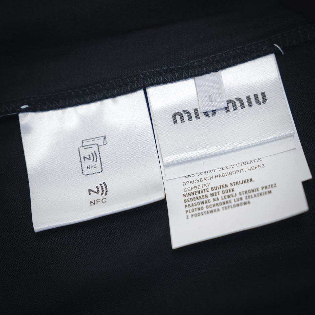 Miu embroidered t-shirt