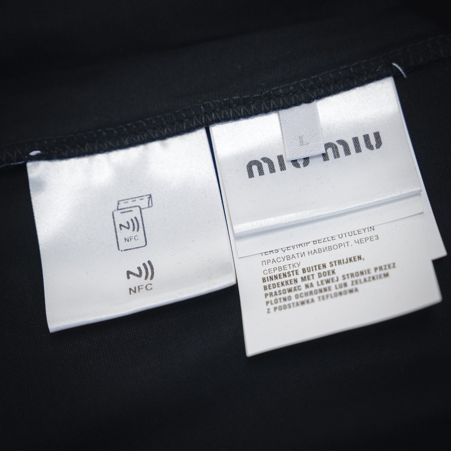 Miu embroidered t-shirt