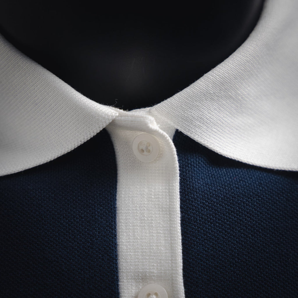 Miu 25ss embroidered polo shirt