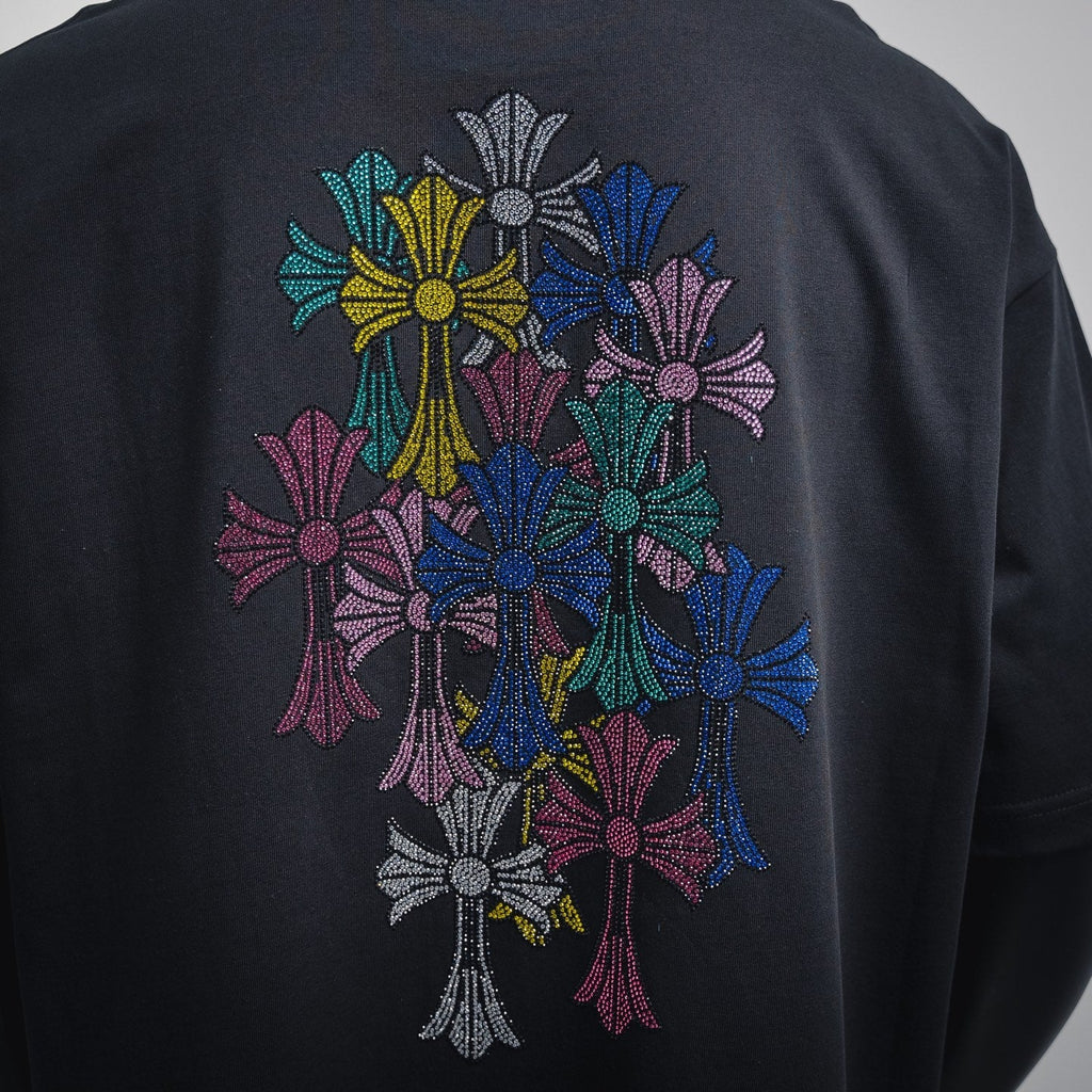 Chrome 25ss rhinestone t-shirt