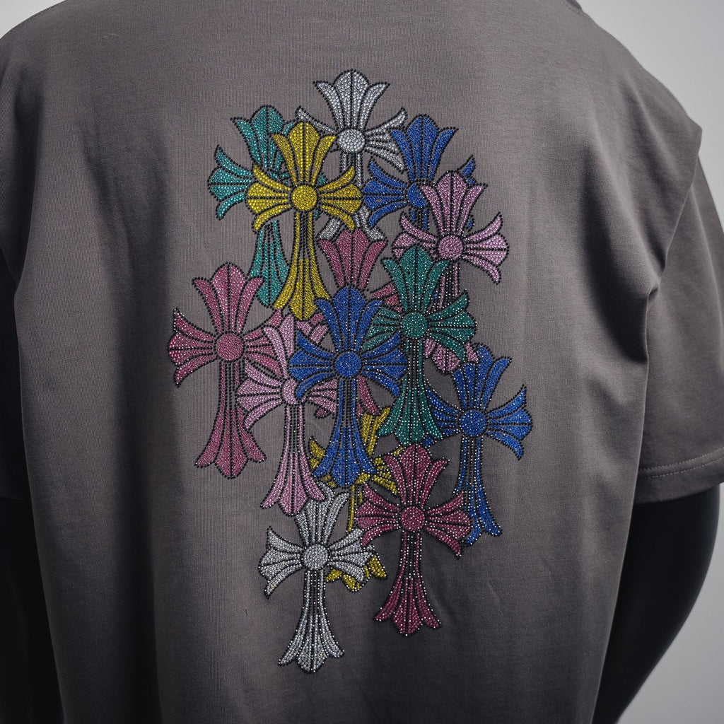 Chrome 25ss rhinestone t-shirt
