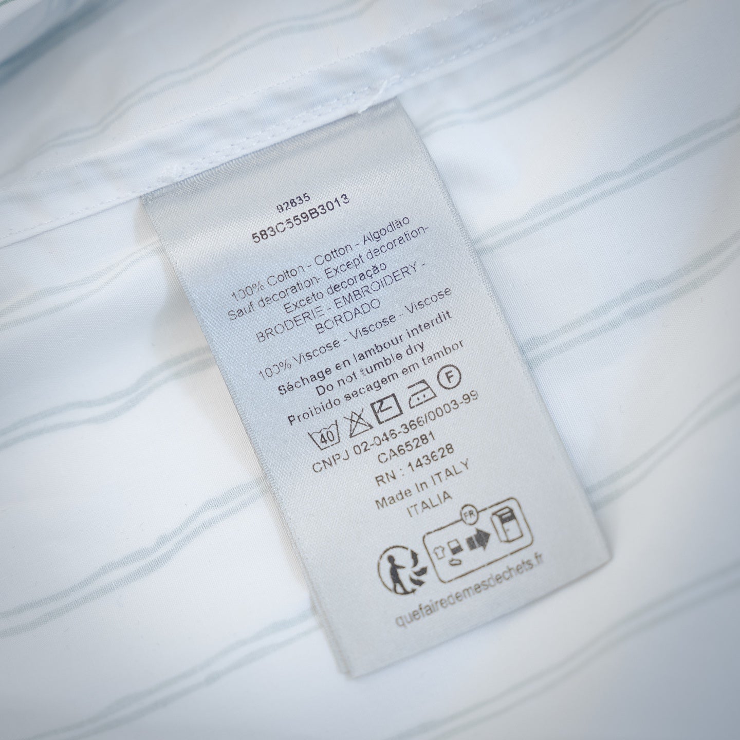 Dio 25ss embroidered shirt