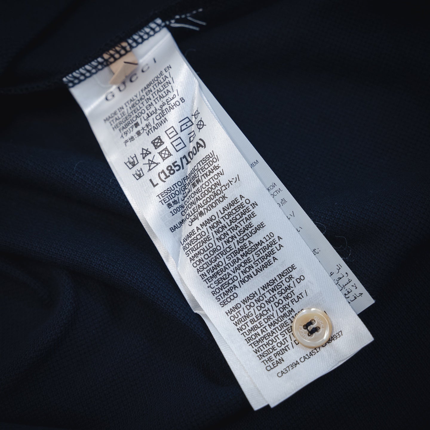 Guc 25ss webbing polo shirt