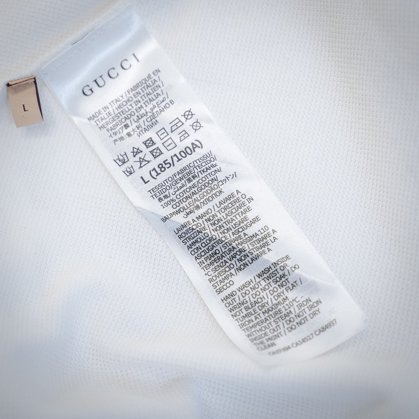 Guc 25ss webbing polo shirt