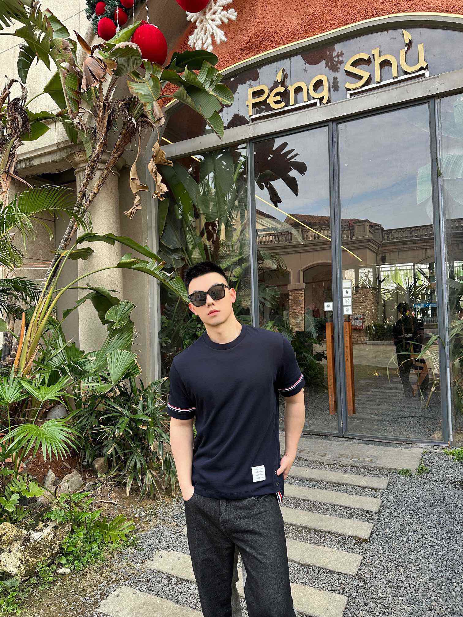 Thom 25ss webbing t-shirt