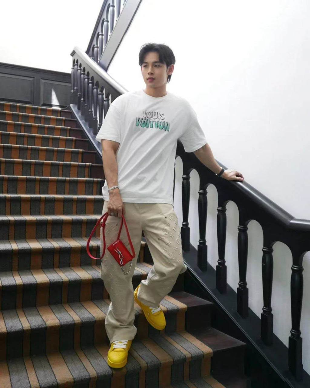 Louis 25ss beaded t-shirt