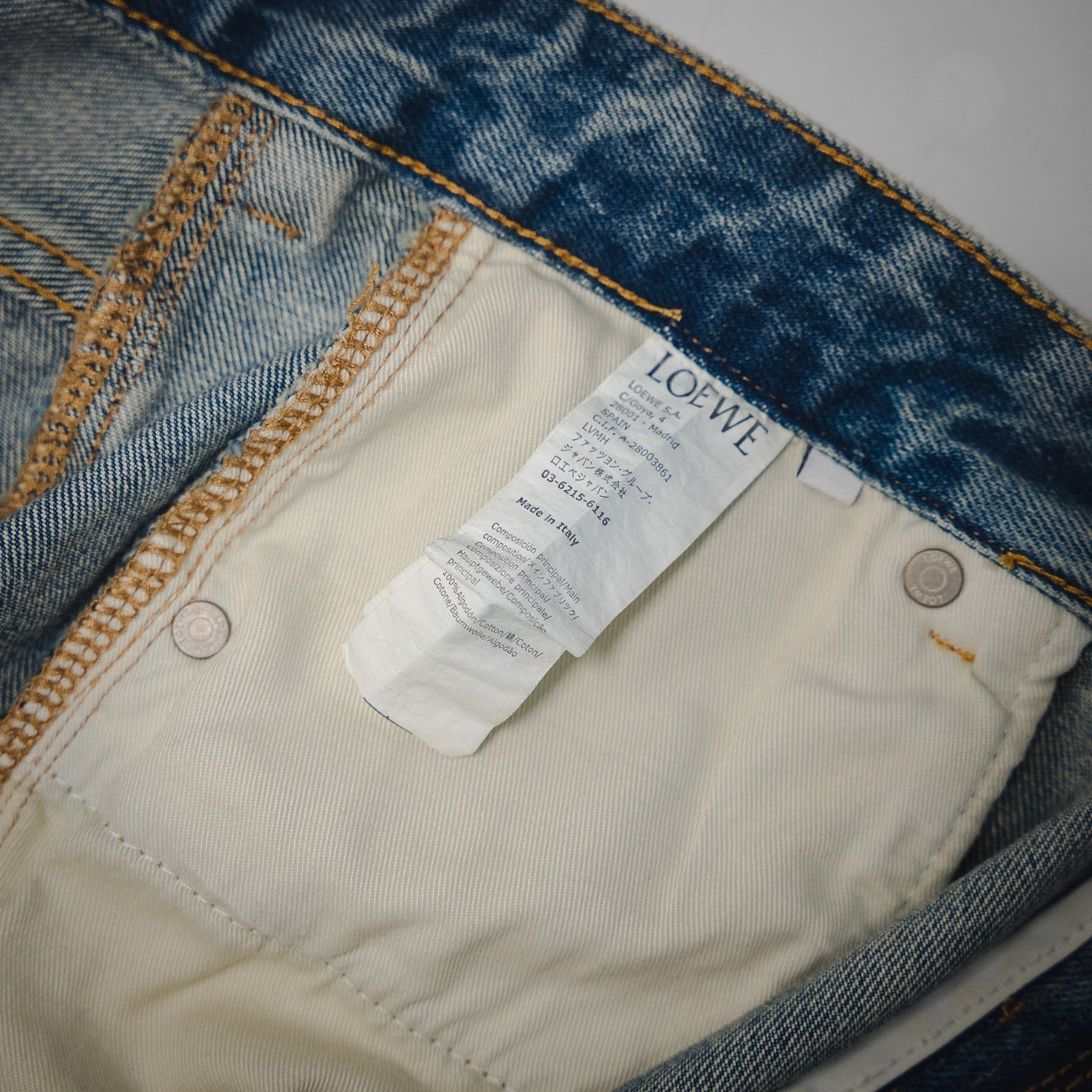 Loew 25ss anagram jeans