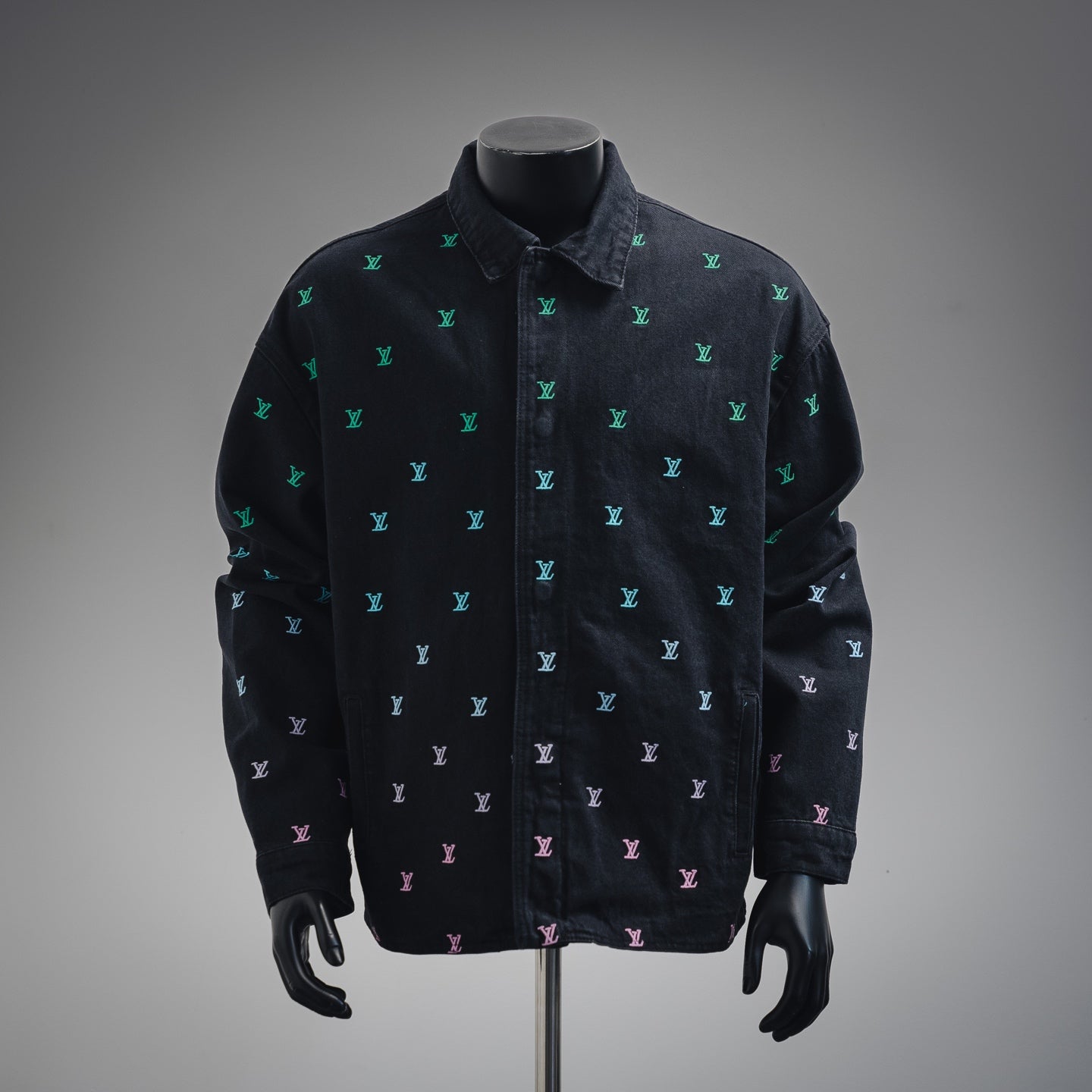 Louis 25ss embroidered denim jacket