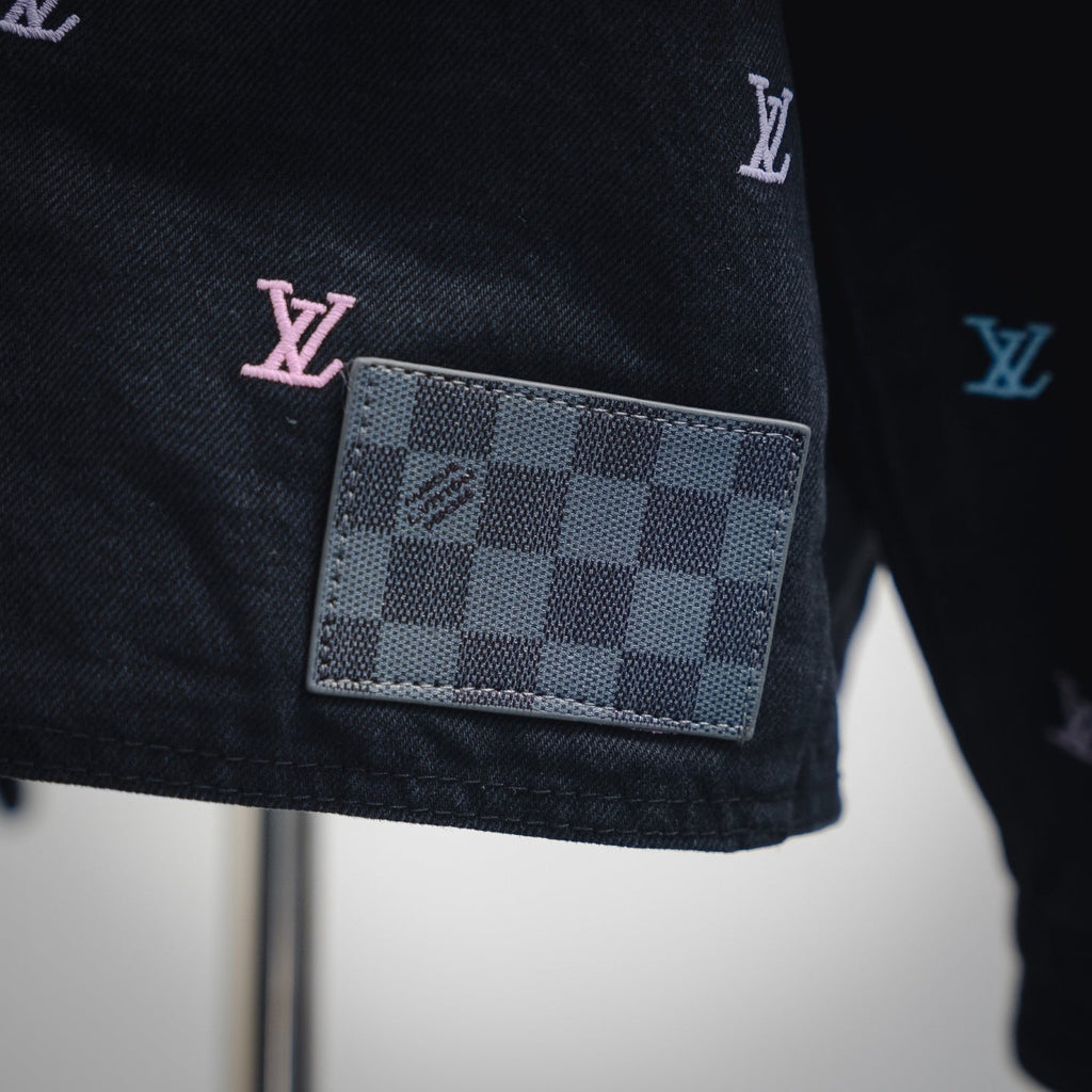 Louis 25ss embroidered denim jacket