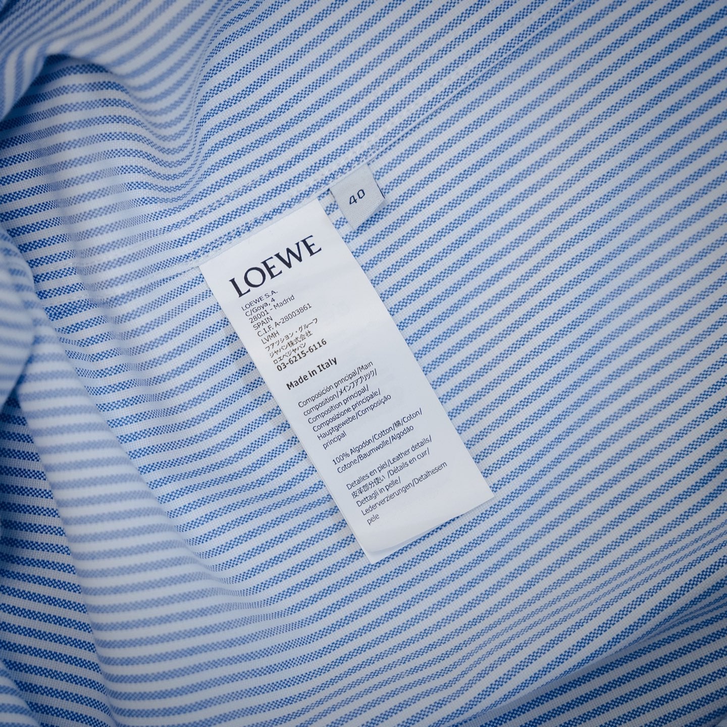Loew 25ss buttons shirt