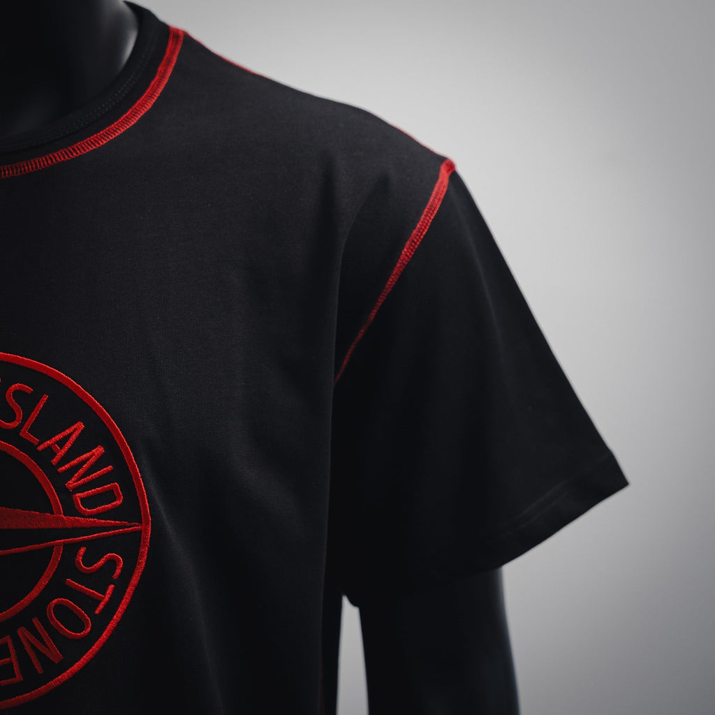 stone 25ss embroidered t-shirt