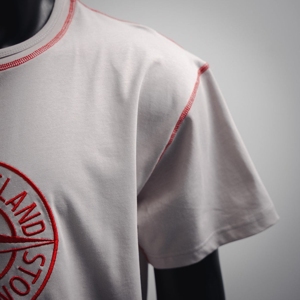 stone 25ss embroidered t-shirt