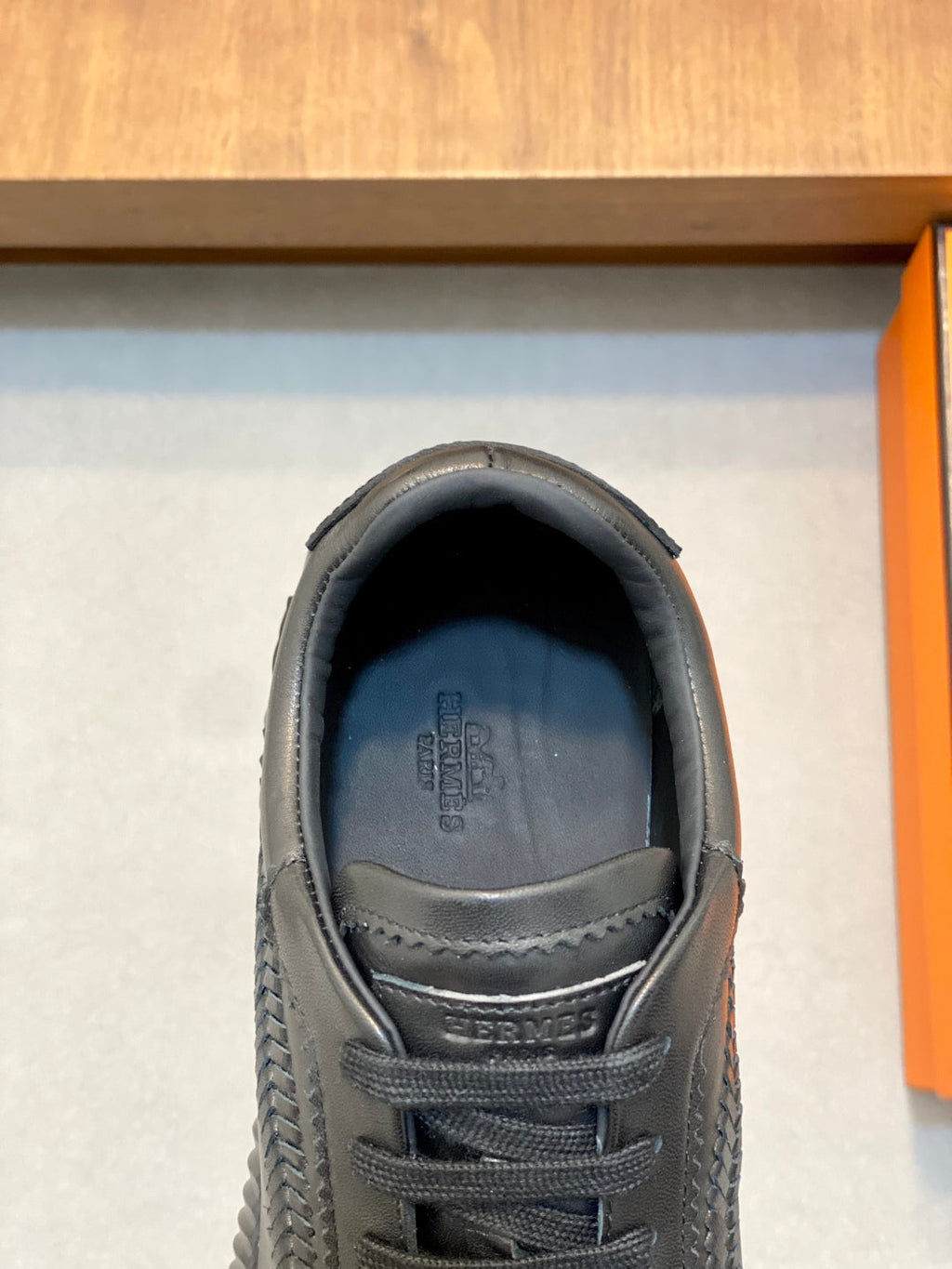 Herm leather sneakers