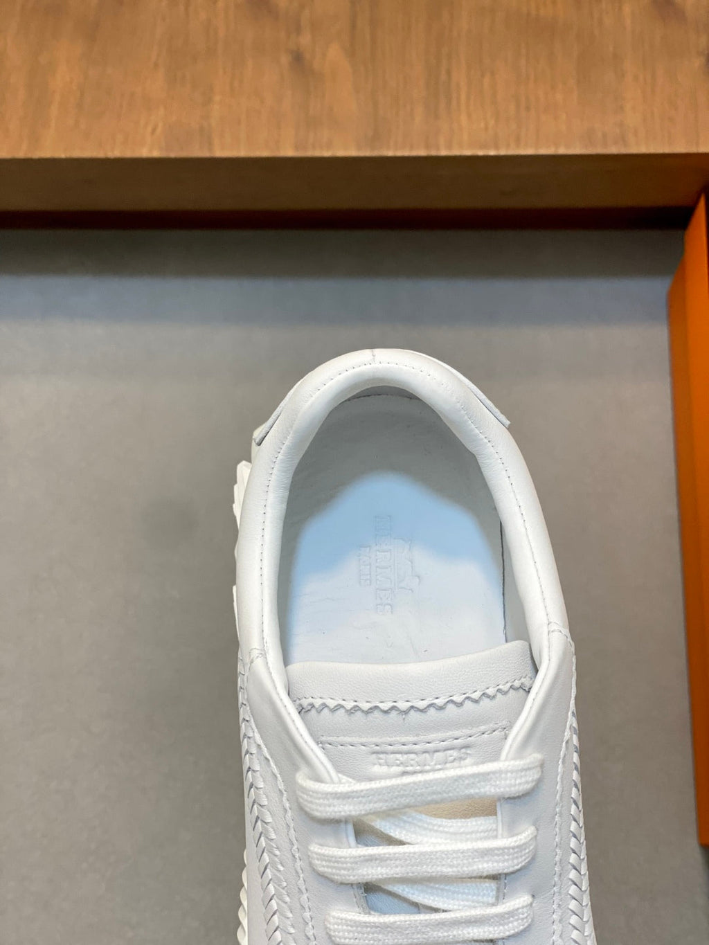 Herm leather sneakers