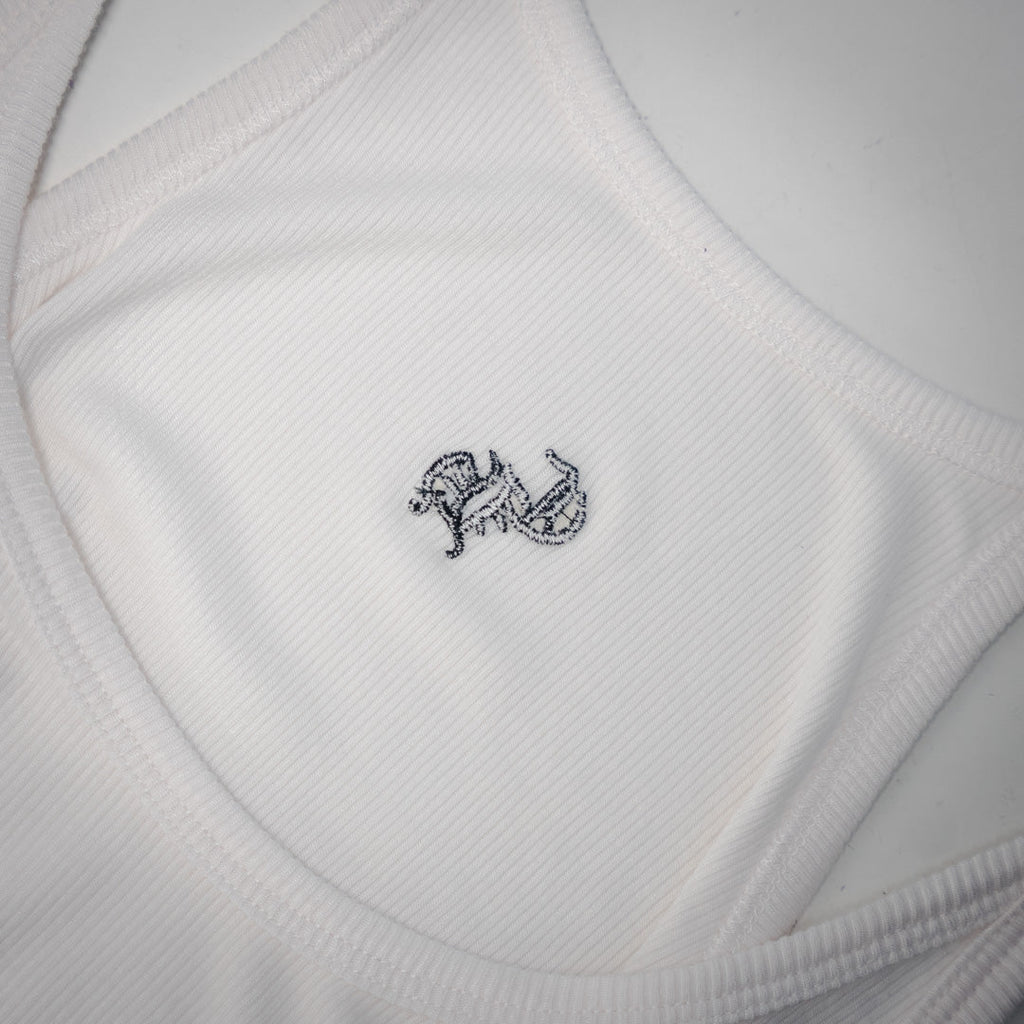 chrome  embroidered vest