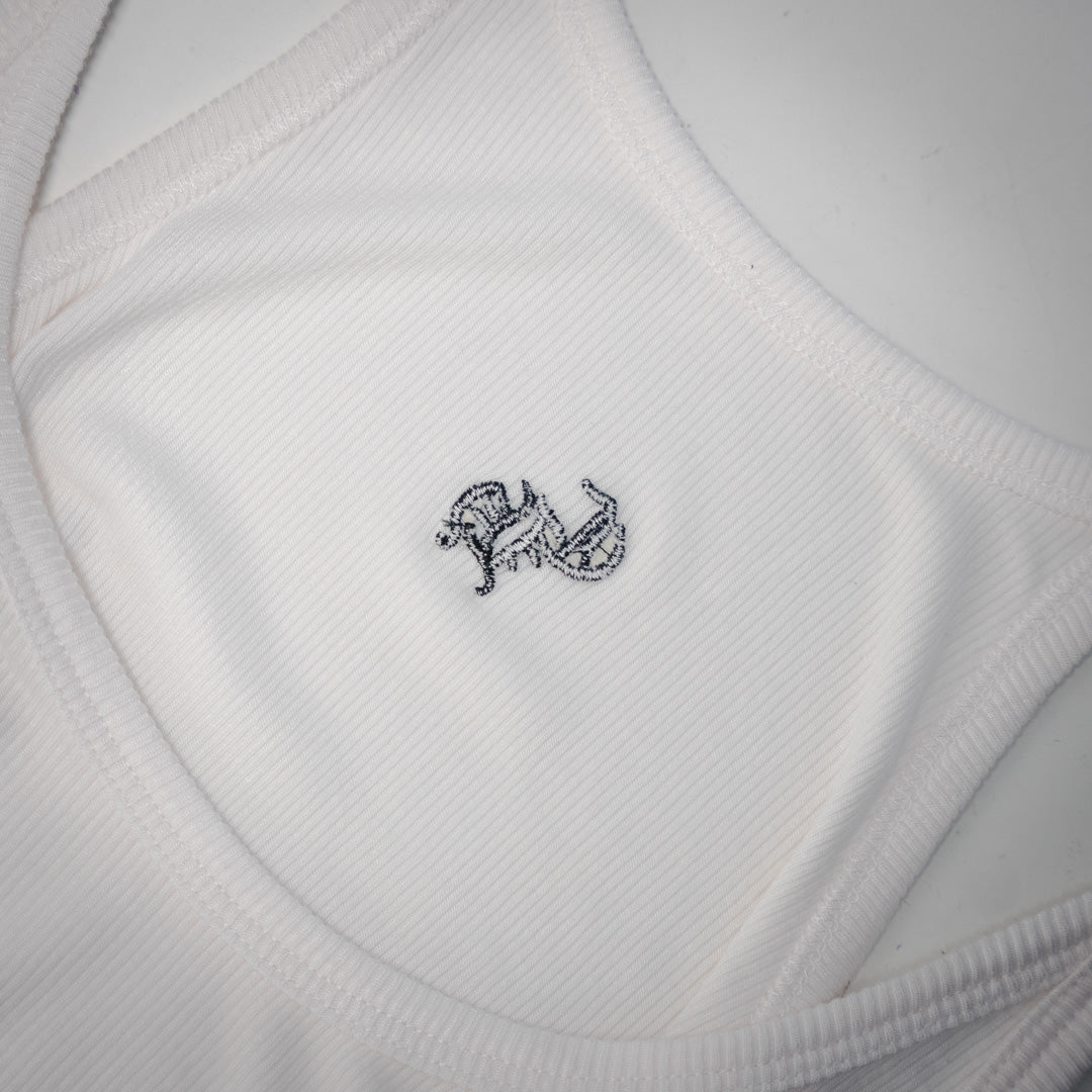 chrome  embroidered vest