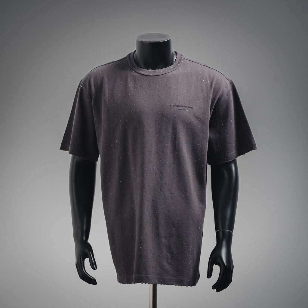 Wang 25ss rhinestone t-shirt