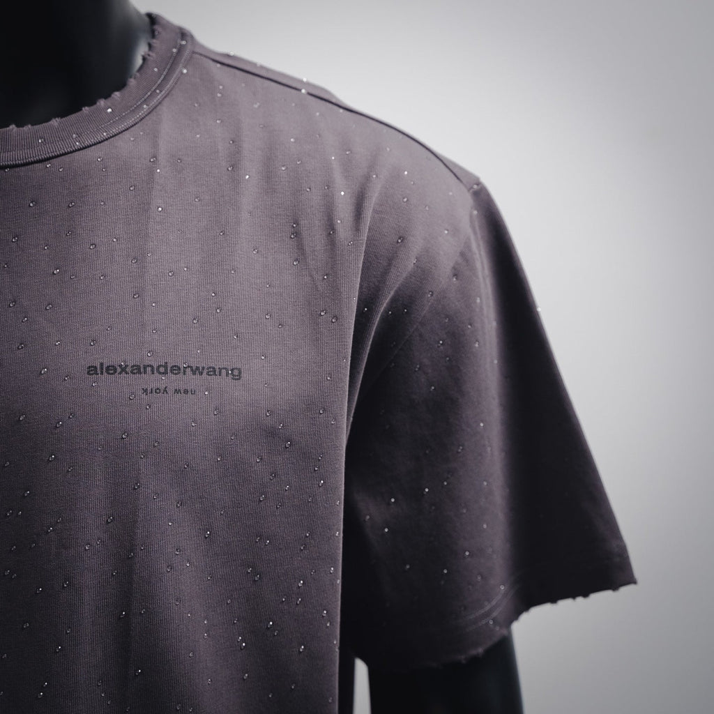 Wang 25ss rhinestone t-shirt