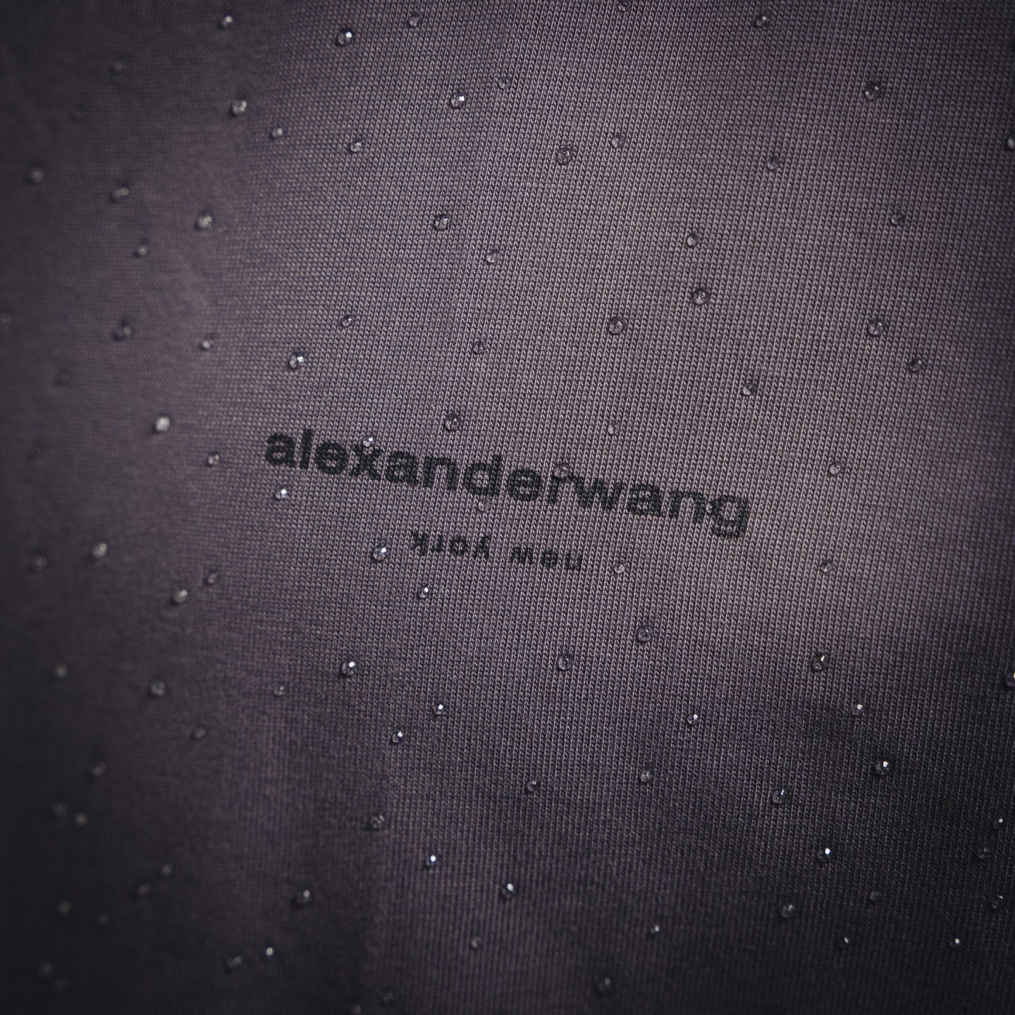 Wang 25ss rhinestone t-shirt