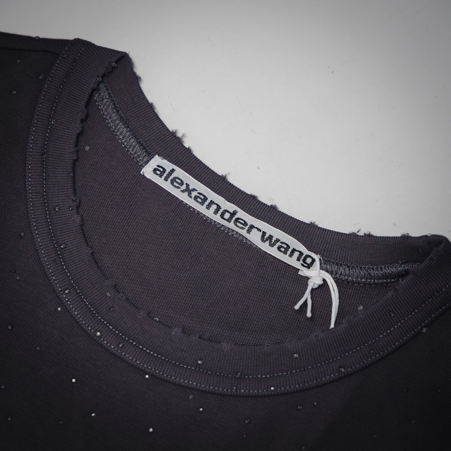 Wang 25ss rhinestone t-shirt