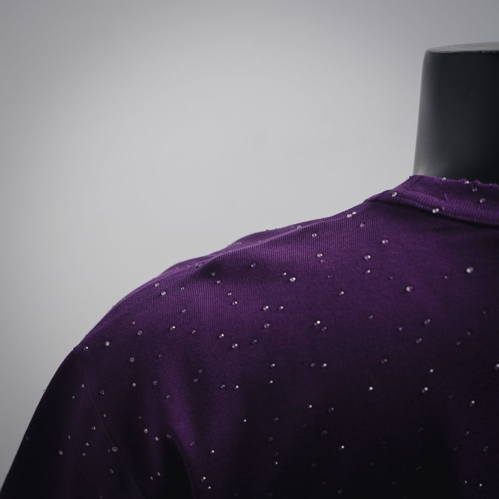 Wang 25ss rhinestone t-shirt