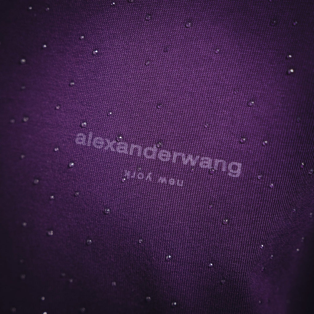 Wang 25ss rhinestone t-shirt