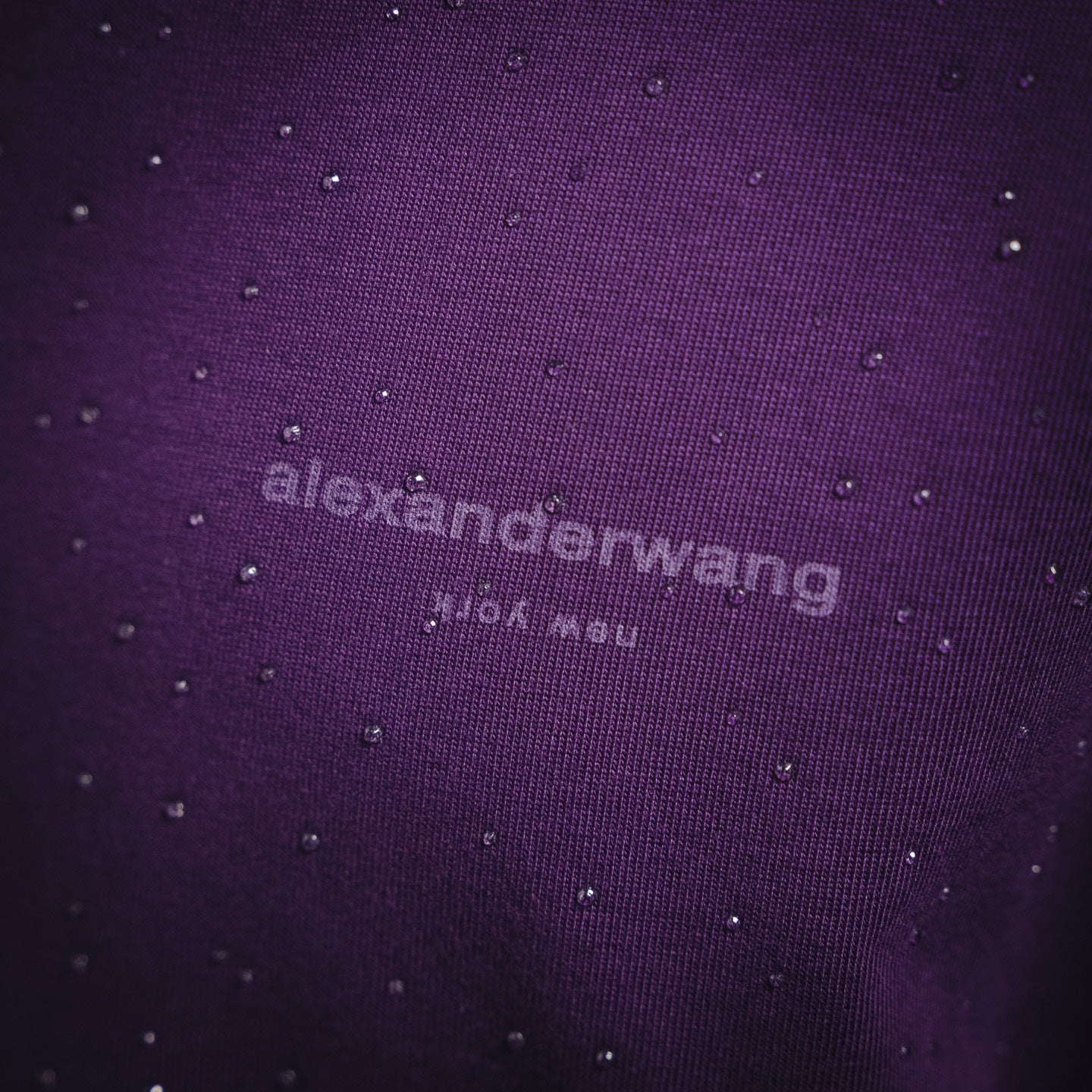 Wang 25ss rhinestone t-shirt