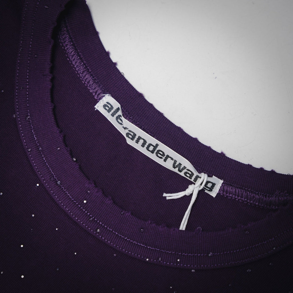 Wang 25ss rhinestone t-shirt